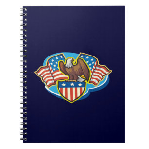 American Eagle Spiral Notebook Notizblock