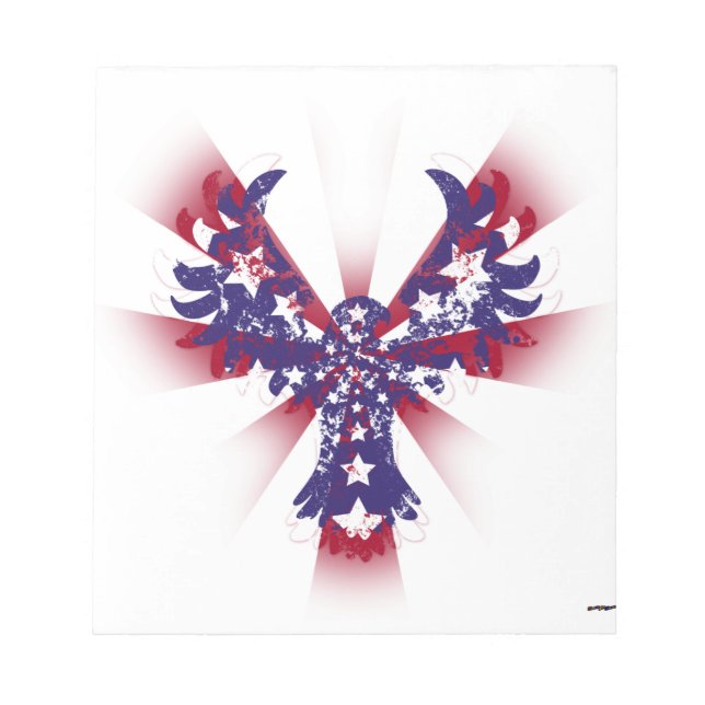 American Eagle Stars & Stripes Notizblock (Vorderseite)