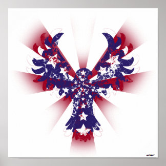 American Eagle Stars & Stripes Poster