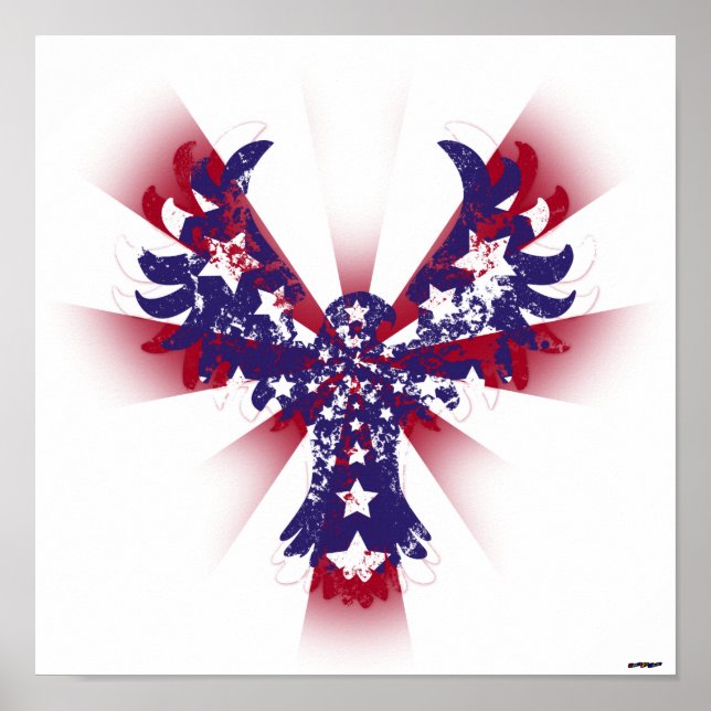 American Eagle Stars & Stripes Poster (Vorne)