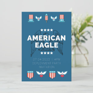 American Eagle Stationierung Party Einladung