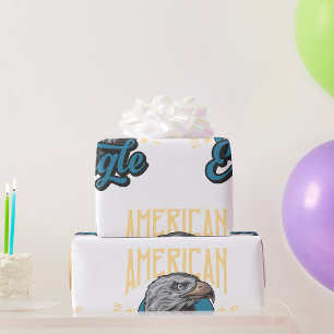 American Eagle Superior Quality Vintag Patriotic Geschenkpapier