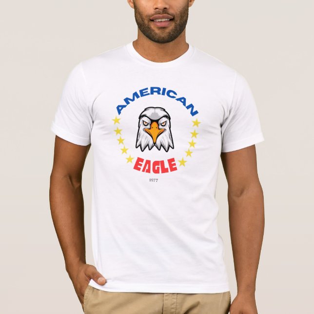 "American Eagle" T - Shirt - Fett Design mit Stron (Vorderseite)