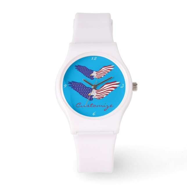 American Eagle Thunder_Cove Patriotic 4. Juli Armbanduhr (Vorderseite)