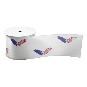 American Eagle Thunder_Cove Patriotic 4. Juli Satinband