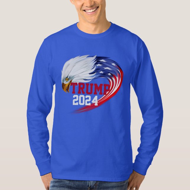 American Eagle Trump 2024 Long Sleeve T-Shirt (Vorderseite)