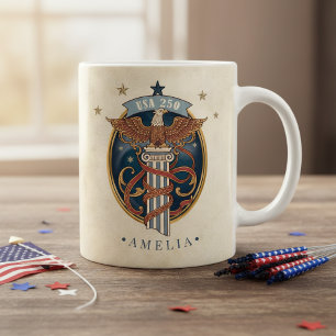 American Eagle USA 250 Art Nouveau Motiv ID1304 Kaffeetasse