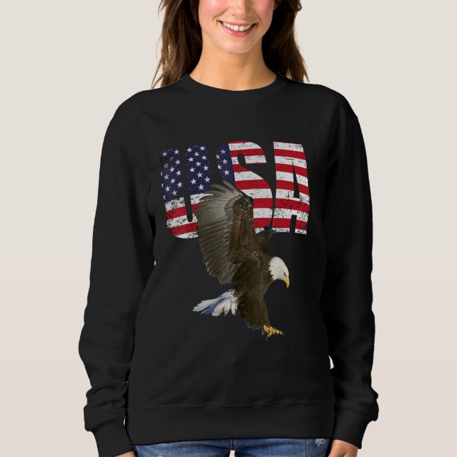 American Eagle USA Flag Patriotic American_1 Sweatshirt (Vorderseite)