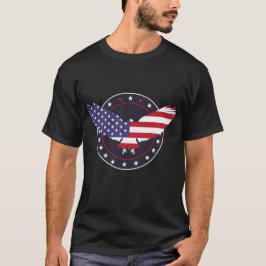 American Eagle USA Flag T-Shirt