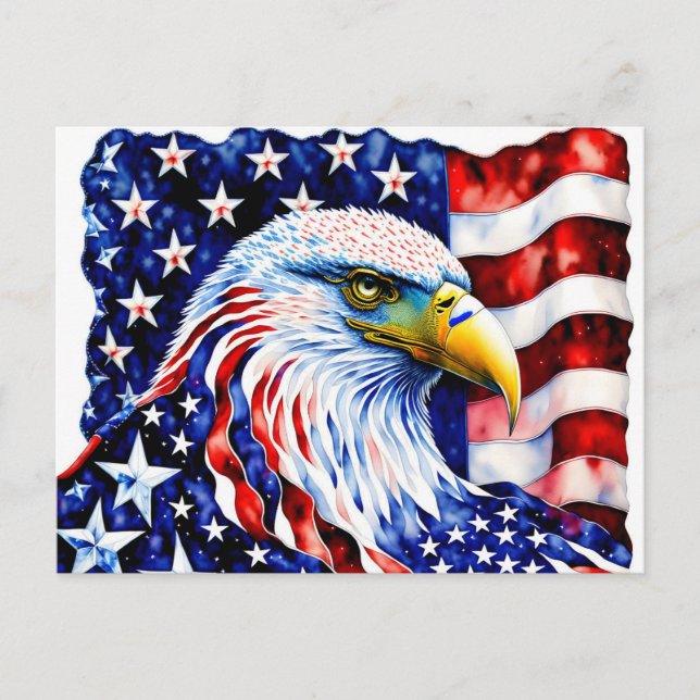 American Eagle, USA, Postcard Postkarte (Vorderseite)