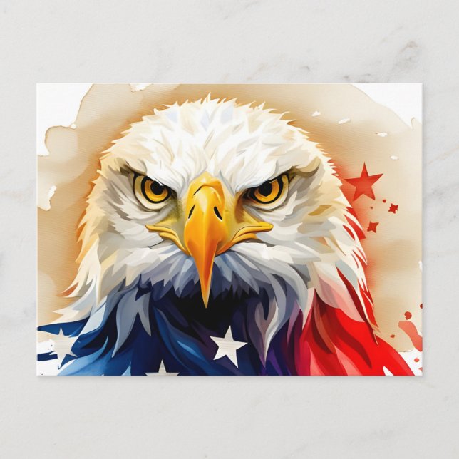 American Eagle, USA, Postcard Postkarte (Vorderseite)