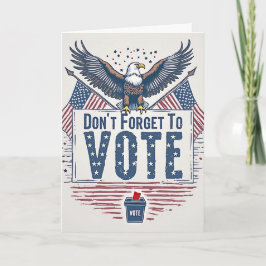 American Eagle Vote Reminder Karte