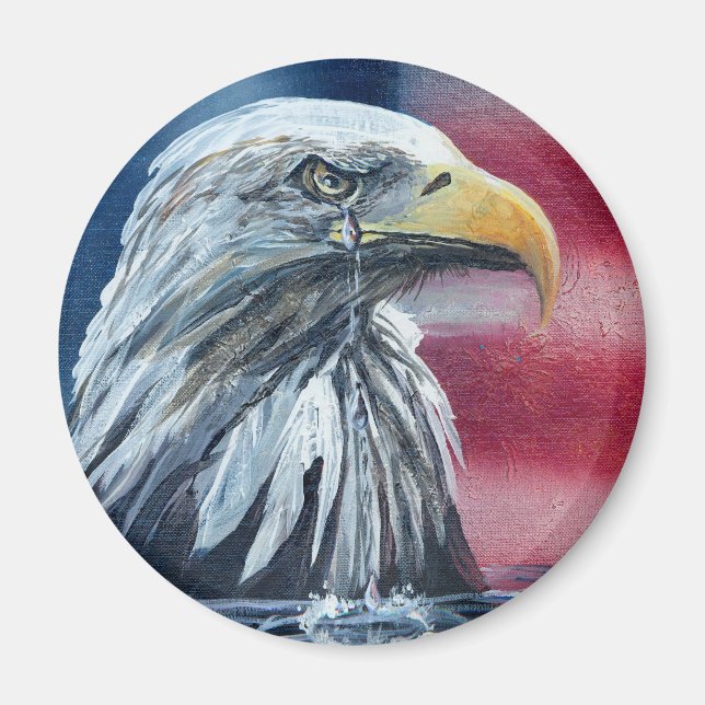 American Eagle Weeps Magnet (Vorne)