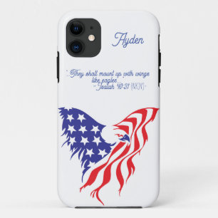 American Eagle with Isaiah 40:31 Anpassbar Case-Mate iPhone Hülle