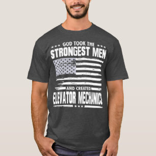 American Elevator Mechanic Art Gewerkschaft Worker T-Shirt