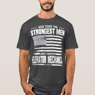 American Elevator Mechanic Art Gewerkschaft Worker T-Shirt