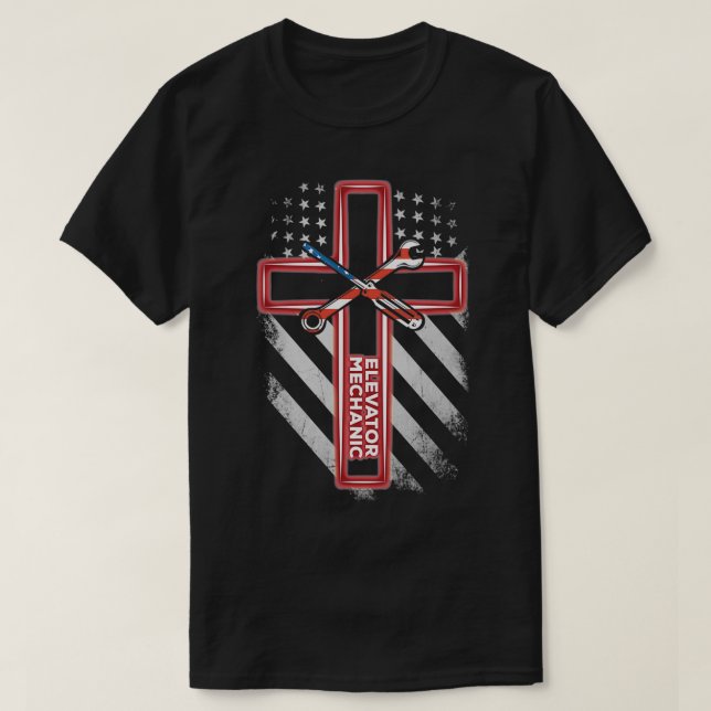 American Elevator Mechanic Beliver 2 T-Shirt (Design vorne)