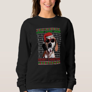 American English Coonhound Dog Funny Woof Merry Ch Sweatshirt