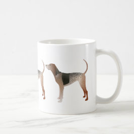 American English Coonhound Dog Silhouette Kaffeetasse
