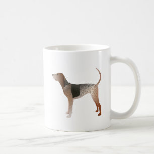 American English Coonhound Dog Silhouette Kaffeetasse