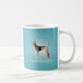 American English Coonhound Happy Birthday Design Tasse