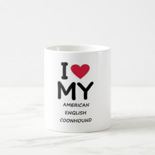 American English Coonhound Liebe Tasse