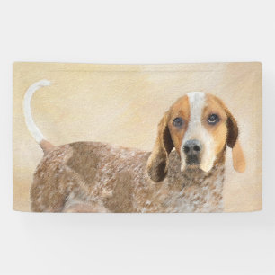 American English Coonhound Painting - Dog Art Banner