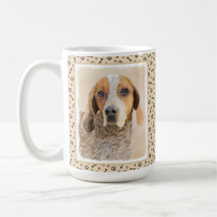 American English Coonhound Painting - Dog Art Kaffeetasse