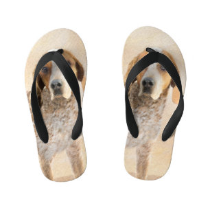 American English Coonhound Painting - Dog Art Kinderbadesandalen