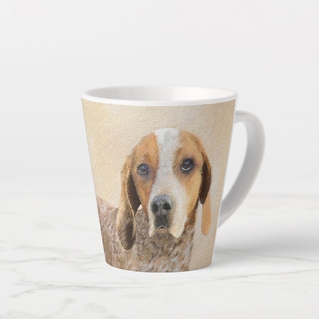 American English Coonhound Painting - Dog Art Milchtasse (Rechte Ecke)