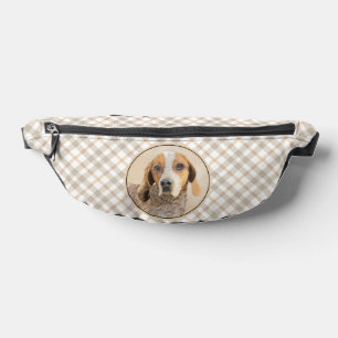 American English Coonhound Redtick Painting Dog Bauchtasche