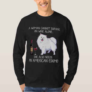 American Eskimo and Wine Dog Angepasst T-Shirt