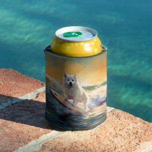 American Eskimo Beach Surfmalerei Dosenkühler