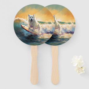 American Eskimo Beach Surfmalerei Fächer