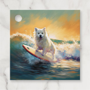 American Eskimo Beach Surfmalerei Geschenkanhänger