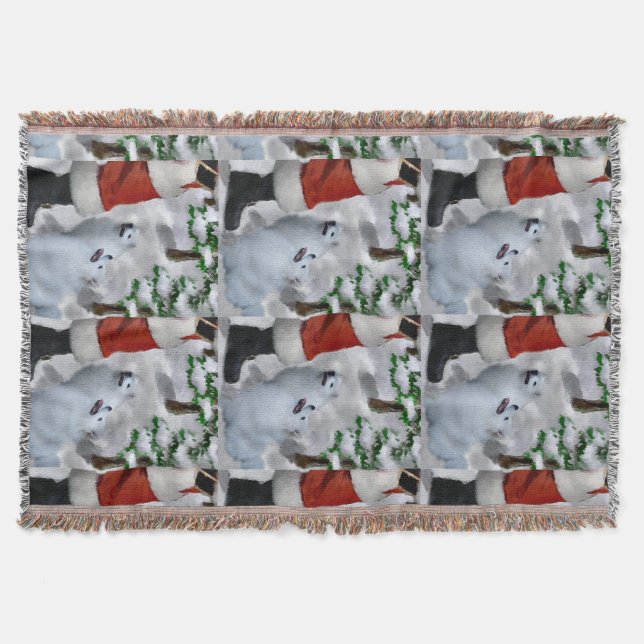 American Eskimo Christmas Decke (Vorderseite)