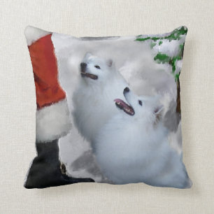 American Eskimo Christmas Kissen