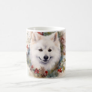 American Eskimo Christmas Wreath Festivals Kaffeetasse