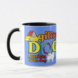 American Eskimo Dog Agility Geschenke Tasse