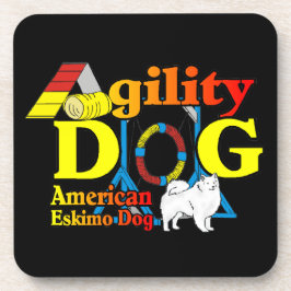American Eskimo Dog Agility Getränkeuntersetzer
