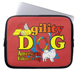 American Eskimo Dog Agility Laptopschutzhülle
