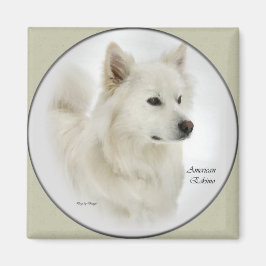 American Eskimo Dog Art Geschenke Magnet