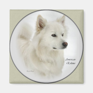 American Eskimo Dog Art Geschenke Magnet