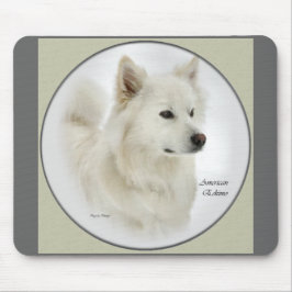 American Eskimo Dog Art Geschenke Mousepad