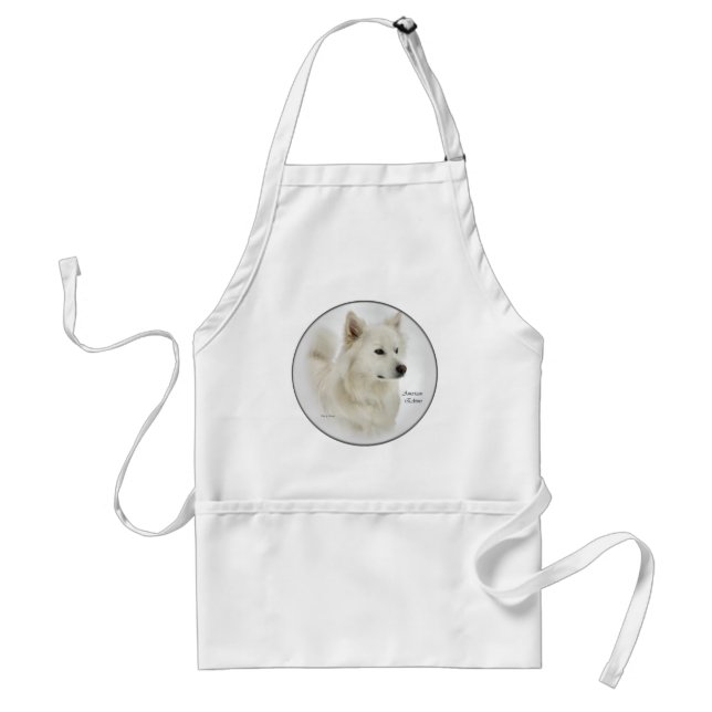 American Eskimo Dog Art Geschenke Schürze (Vorne)