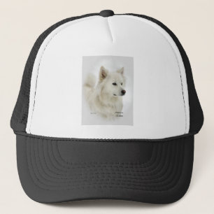American Eskimo Dog Art Geschenke Truckerkappe
