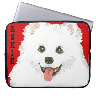 American Eskimo Dog Color Block Laptopschutzhülle