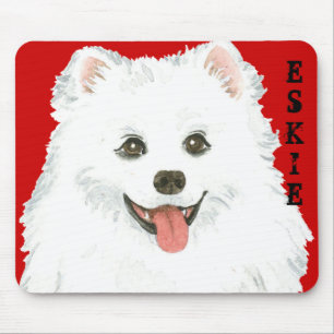 American Eskimo Dog Color Block Mousepad