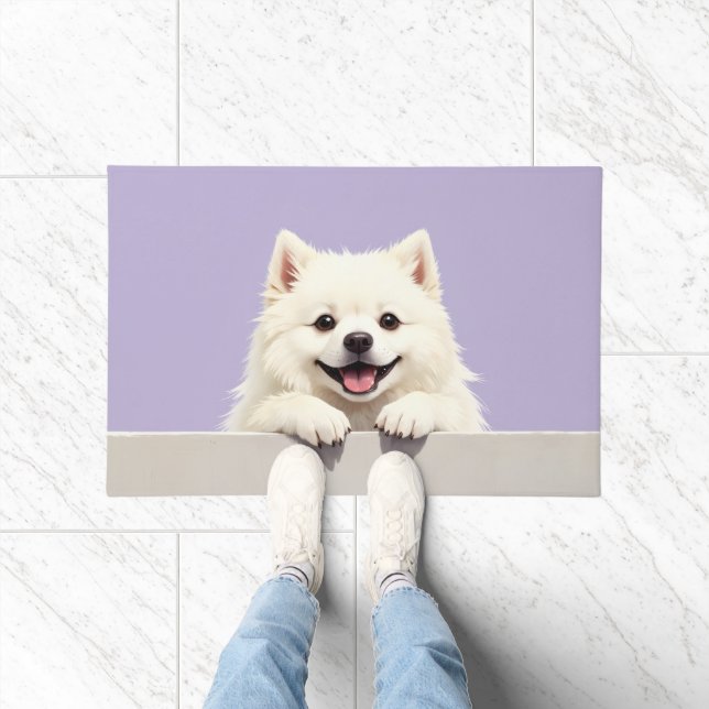 American Eskimo Dog Doormat Art Fußmatte (Indoor)
