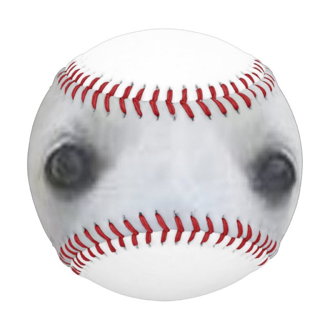 American_Eskimo_Dog eyes Baseball (Vorderseite)